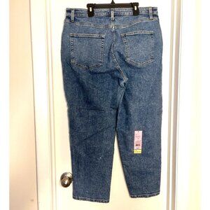 Wild Fable Womens Super High-Rise Tapered Leg Jeans Sz 14 Cotton Blend Blue